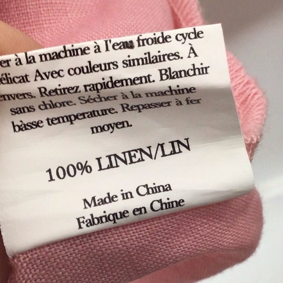 Grae Cove dress women medium pink linen - Picture 7 of 10